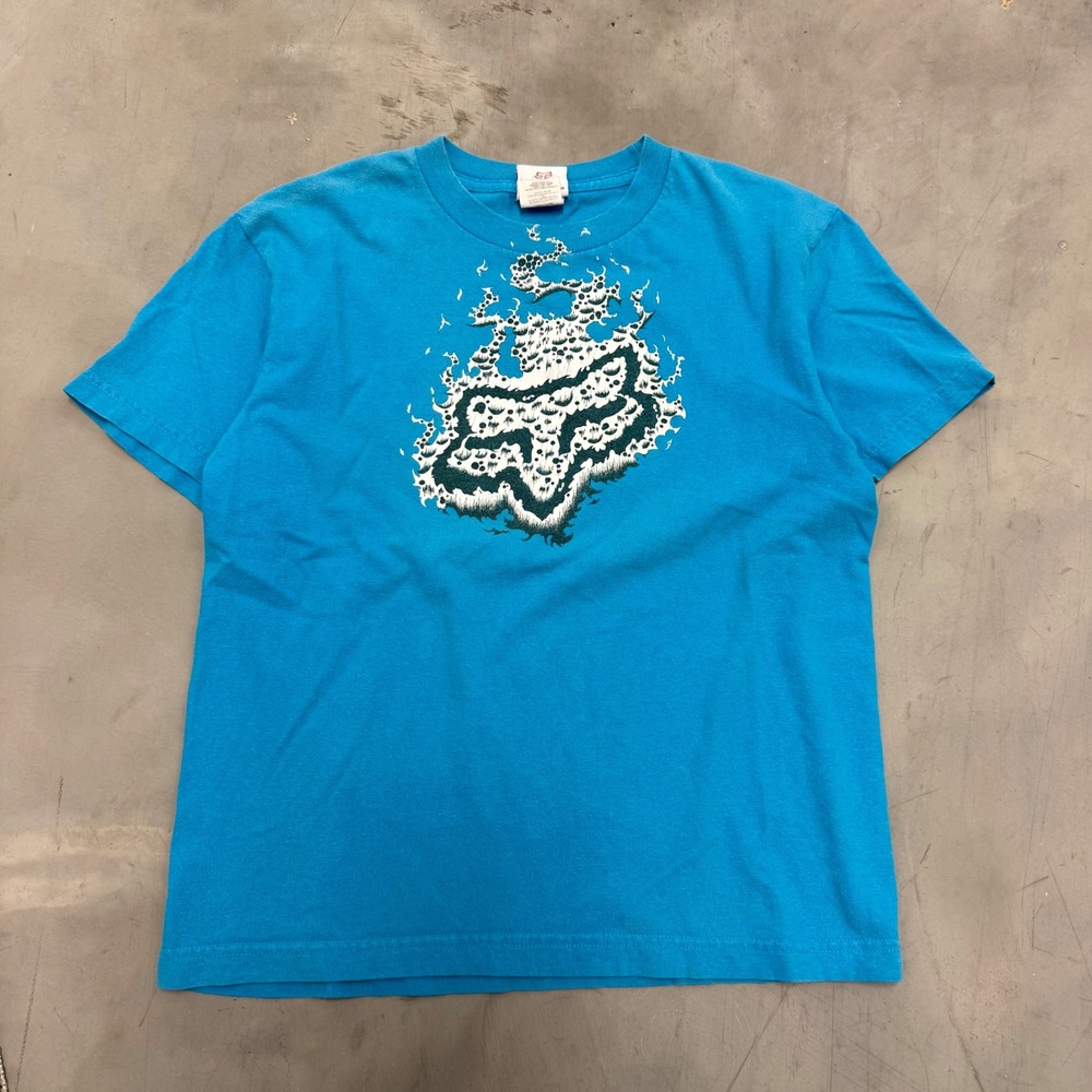 2000s y2k kids fox racing tee